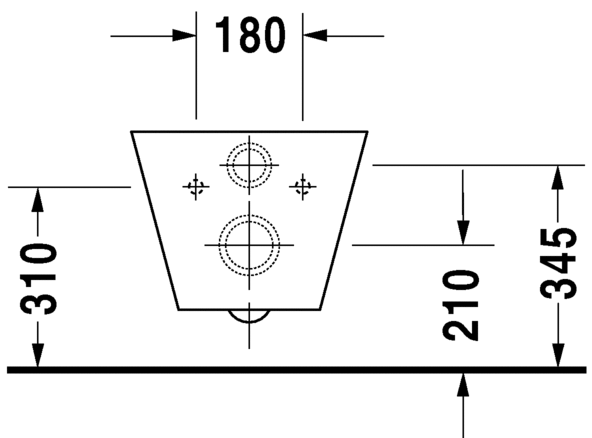 Подвесной унитаз Duravit Starck 1 0210090064 58 см белый
