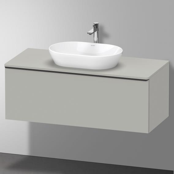 Тумба подвесная под раковину DURAVIT D-Neo DE494900707 1200 мм х 550 мм, с 1 выдвижным ящиком и консолью, бетонно-серый матовый