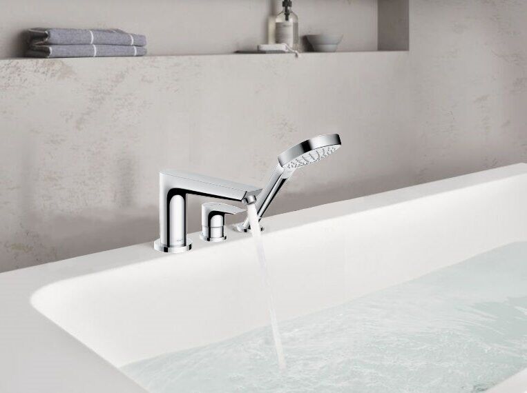 Смеситель на борт ванны на 3 отверстия Hansgrohe Talis E 71731000 Хром