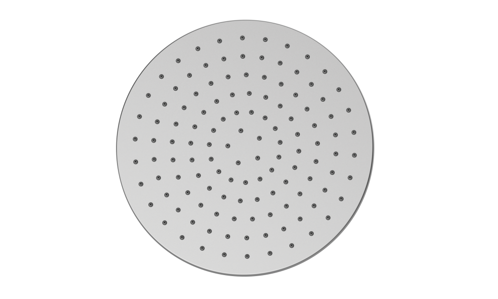 Настенный верхний душ c кронштейном BOSSINI NOBU INH031.075 280 мм, из стали Inox, цвет Матовая нержавеющая сталь
