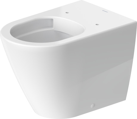 Унитаз напольный пристенный Duravit D-Neo Rimless 2003090000 370 мм х 580 мм, с вертикальным смывом, без смывного края, с креплением, белый