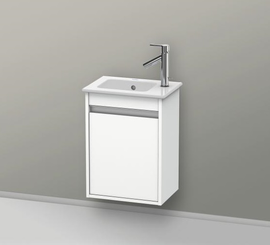 Тумба подвесная под раковину Duravit Ketho KT6417L2222 левая, белая глянцевая