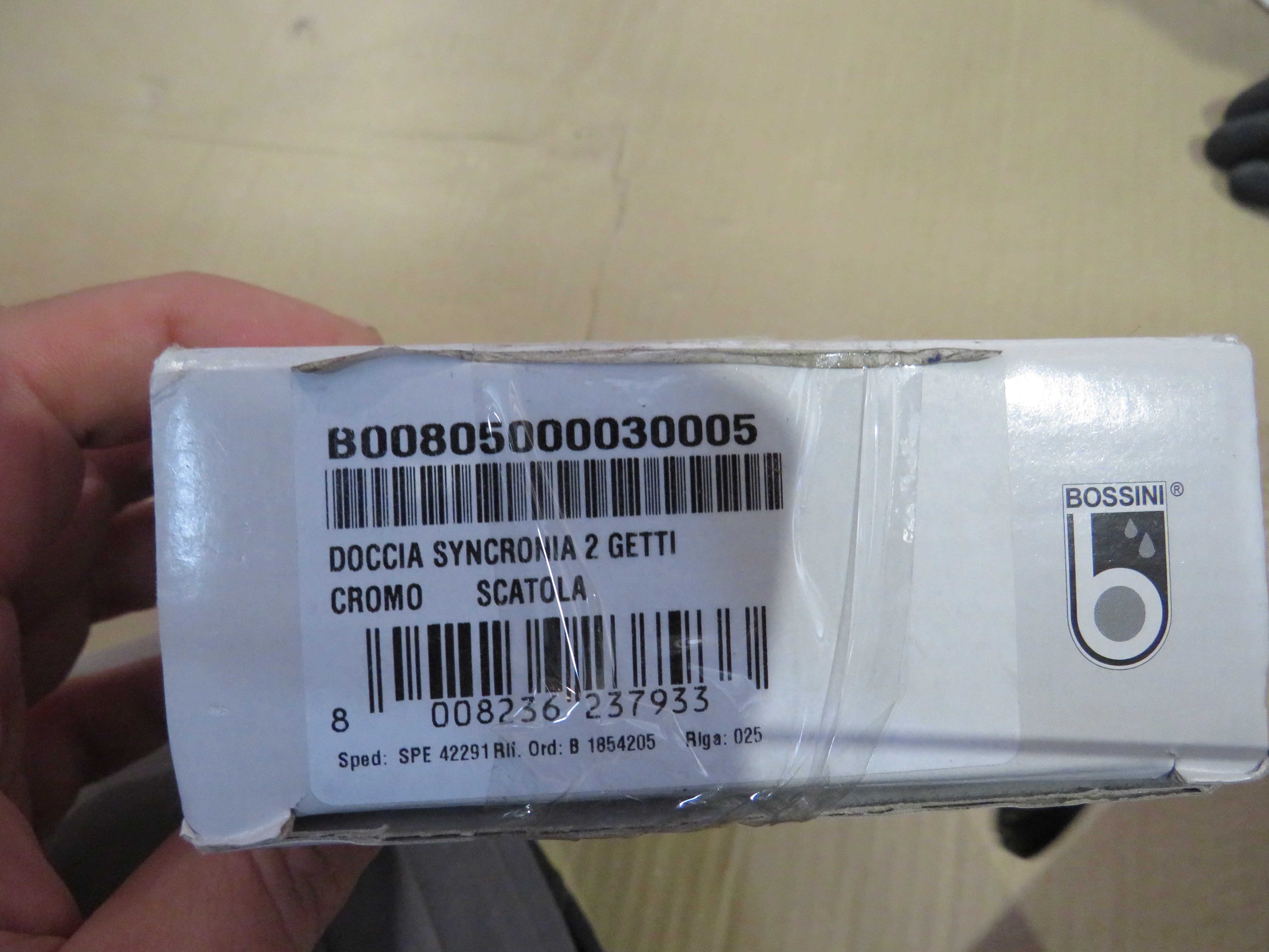 УЦЕНКА. Лейка для душа Bossini Syncronia 3 режима  B00805.030_УЦ   Хром/Товар с выставки. Состояние хорошее.