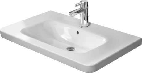 Раковина встраиваемая сверху Duravit DuraStyle 23208000001 с одним отверстием для смесителя, с покрытием WonderGliss, белая