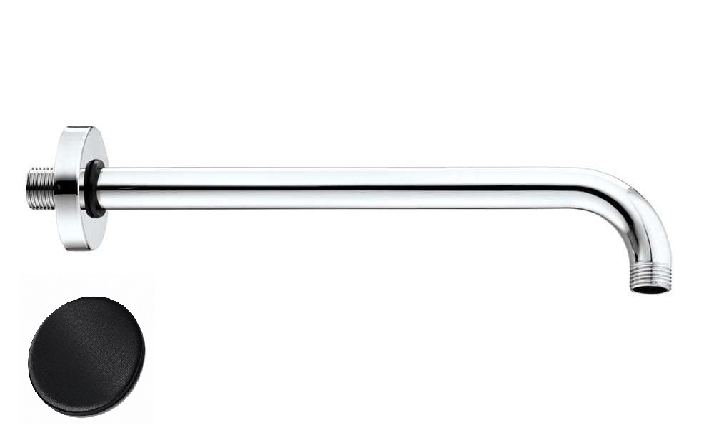 Душевой кронштейн настенный BOSSINI Shower arms H19000G.073 длина 300 мм, цвет Черный матовый