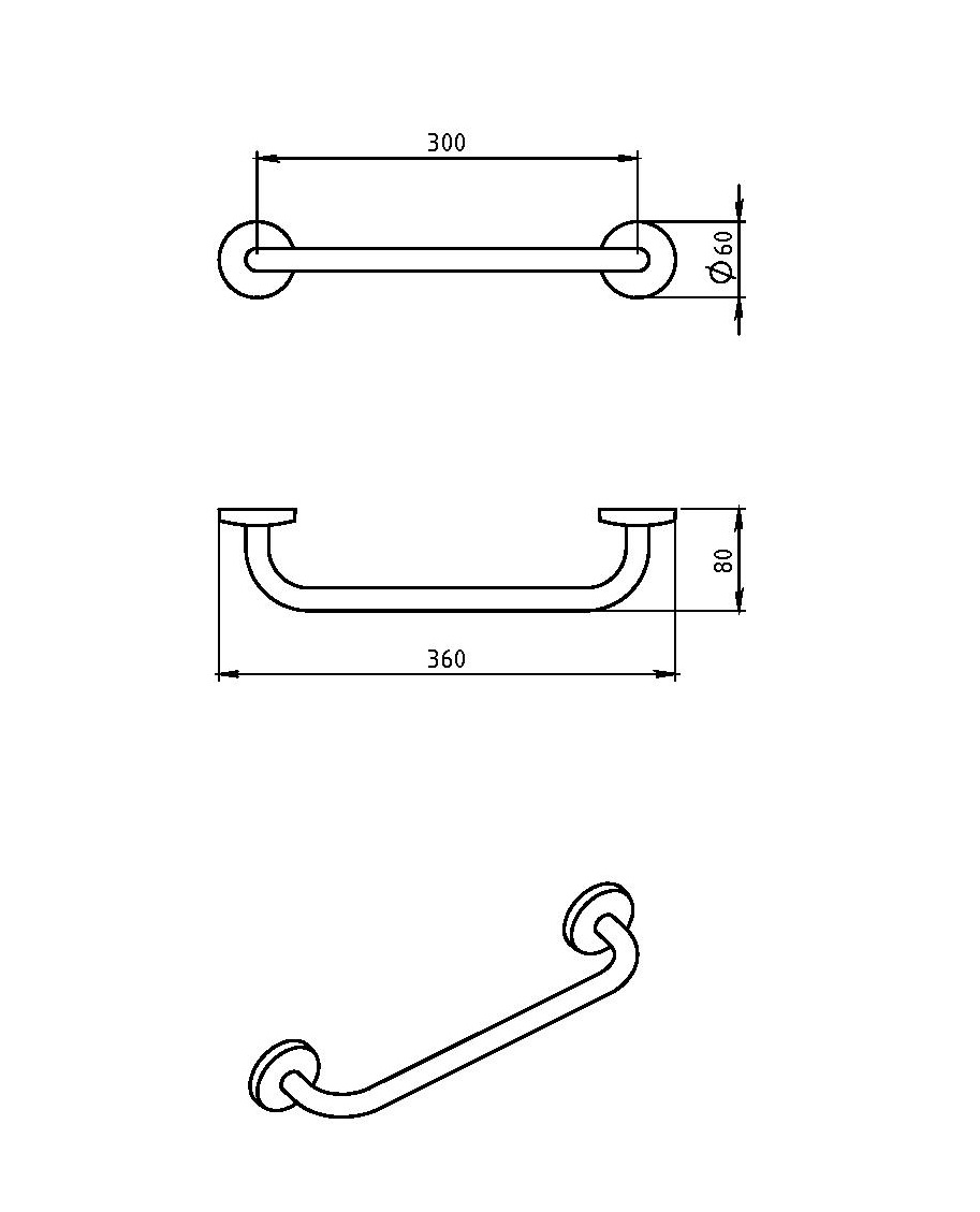 РАСПРОДАЖА Полотенцедержатель Novaservis  Metalia 1 6126.0 хром