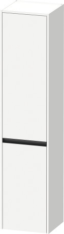 Высокий шкаф с двумя дверцами петли слева DURAVIT KETHO.2 K21329L18180000 360 мм х 400 мм х 1760 мм, белый матовый