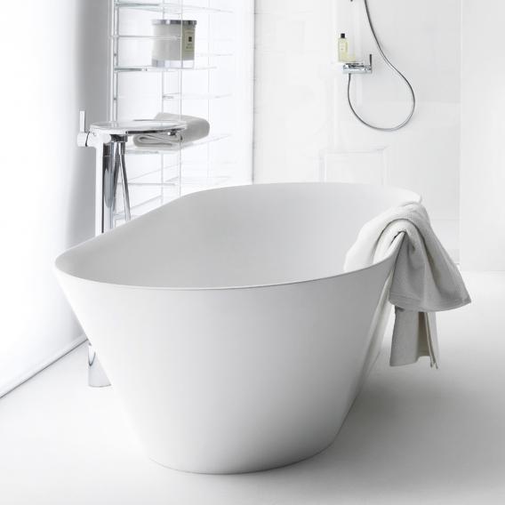 Свободностоящая  ванна  Kartell by Laufen   2.2633.2.000.000.1,  171,5х81,5 см, из материала  Sentec, овальная асимметричная, белая матовая