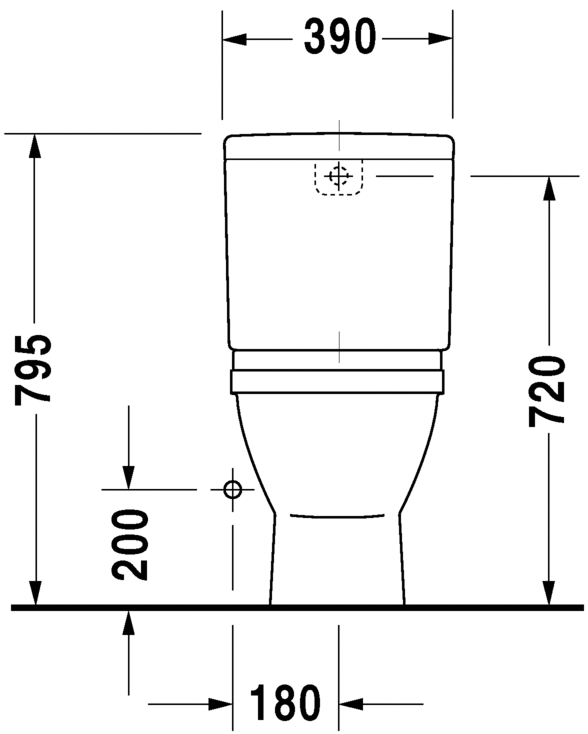 Напольный комбинированный унитаз Duravit Starck 3 0126010000 белый