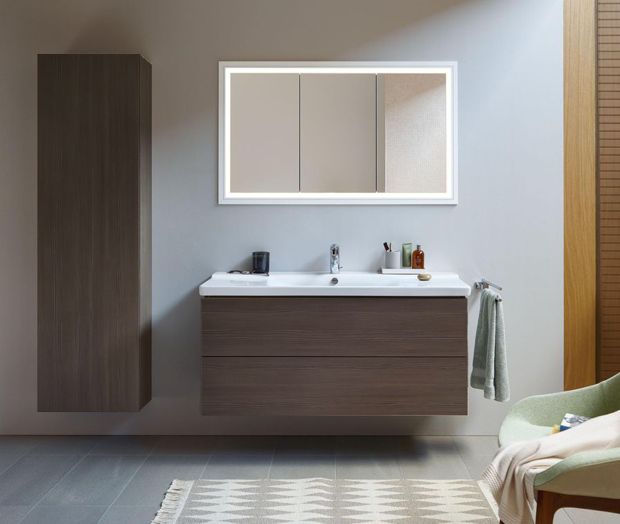 Тумба подвесная под раковину Duravit L-Cube LC624105151 сосна коричневая