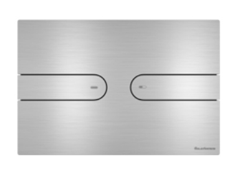 Клавиша смыва ARTCERAM INOX 713 713.000.BS 245 мм х 165 мм, 2 режима, нержавеющая сталь, цвет Steel