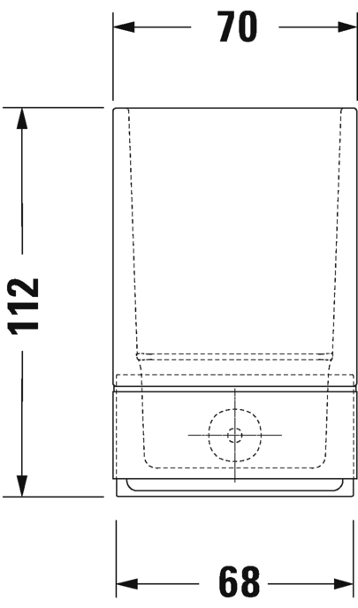 Держатель стакана Duravit Karree 0099511000 хром