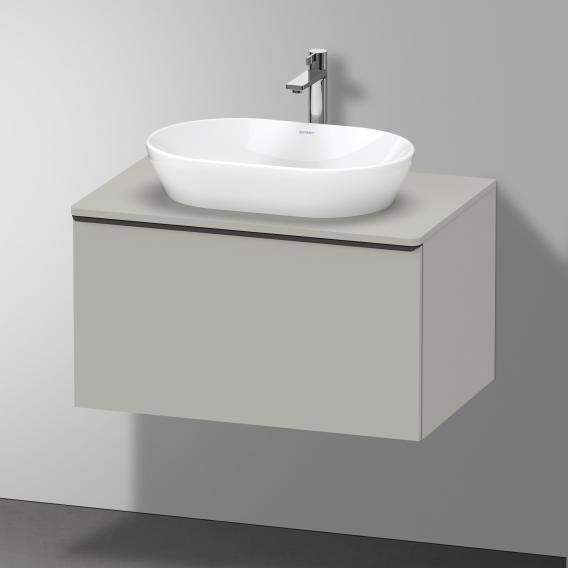 Тумба подвесная под раковину DURAVIT D-Neo DE494700707 800 мм х 550 мм, с консолью, с одним выдвижным ящиком, бетонно-серый матовый