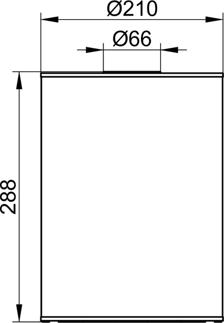 Ведро для мусора с крышкой 5 л KEUCO PLAN 04989 370037 Чёрный матовый