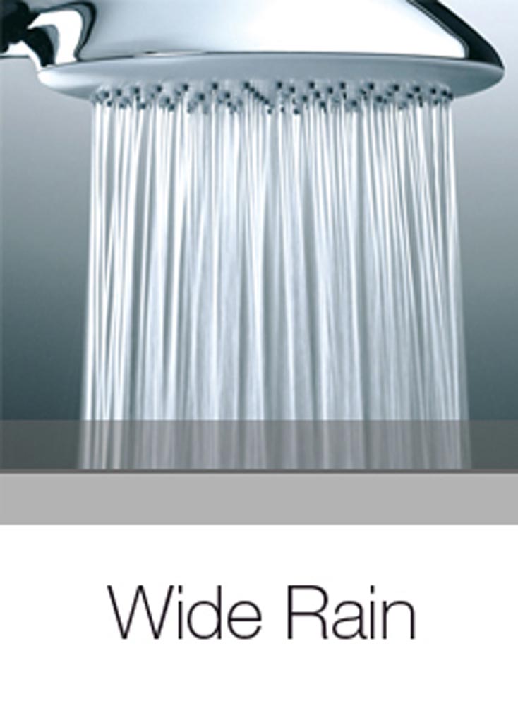 Лейка для душа Bossini Ocean 1 режим B00104 Хром