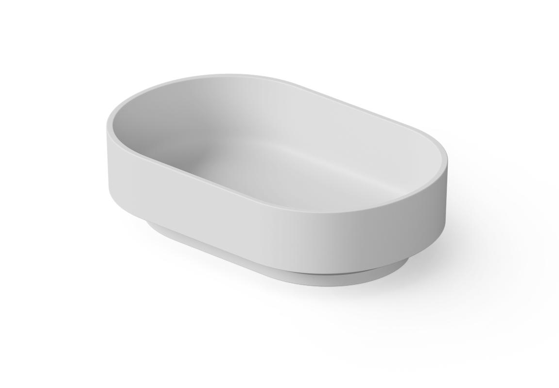 Раковина накладная  DEA DESIGN (Countertop basin) DD9097 560 18      560х360хh150 мм, из композита Solid surface, цвет белый матовый 18