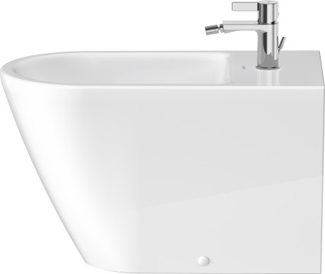 Напольное биде Duravit D-Neo 2294100000 370 мм х 650 мм, c отверстием под смеситель, с переливом, с креплением, белое