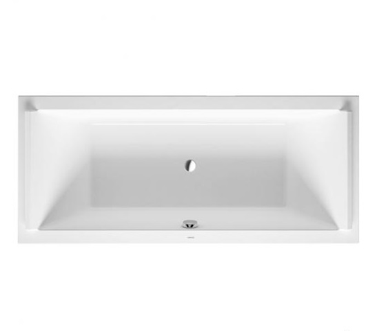 Акриловая ванна Duravit Starck 700338000000000 1800 х 800 c двумя наклонами для спины, встраиваемая версия или версия с панелями, белая
