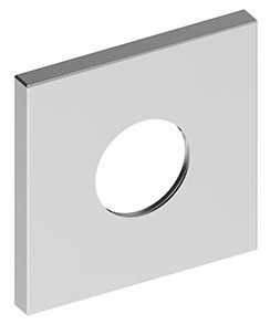 Настенная розетка квадратная для термостата и запорных вентилей KEUCO IXMO 59556 010092 105 мм, хром