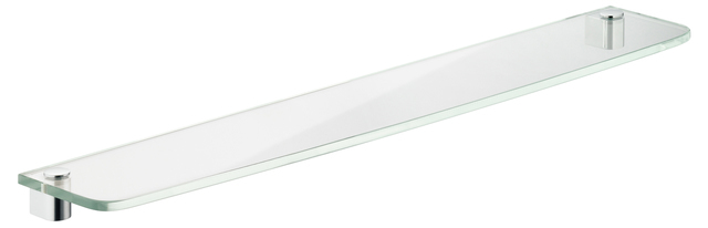 Полка стеклянная 700 x 10 x 131 мм без держателей KEUCO ELEGANCE NEW 11610 005700 Белый