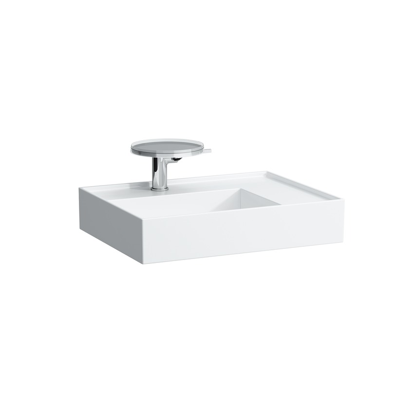 Раковина столешница Laufen  Kartell by Laufen 8.1033.4.000.158.1  60 см, полочка справа, 3 отверстия под смеситель без перелива.
