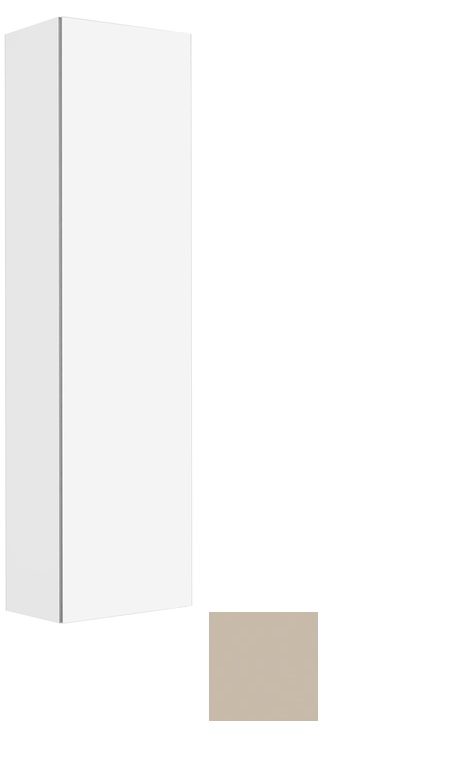 Высокий шкаф-пенал Keuco Plan 32932 180001 корпус ламинированный матовый кашемир, фасад стекло кашемир глянцевый