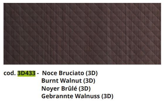 Шкаф средний для ванной комнаты BMT IKON 970 338 FMC 01 3D433 250 мм х 1090 мм, цвет 3D Burnt Walnut