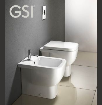 Сиденье с крышкой для унитаза GSI SPARES MS69CN11 c Soft Close, цвет Белый глянцевый