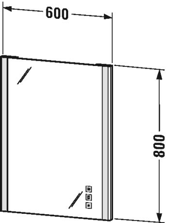 Зеркало с подсветкой Duravit Luv XS701100000