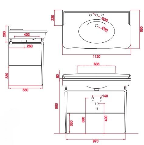 Раковина накладная ARTCERAM HERMITAGE HEL004 01 00  1120х630 мм, с 1 отверстием под смеситель, с переливом, белый глянцевый