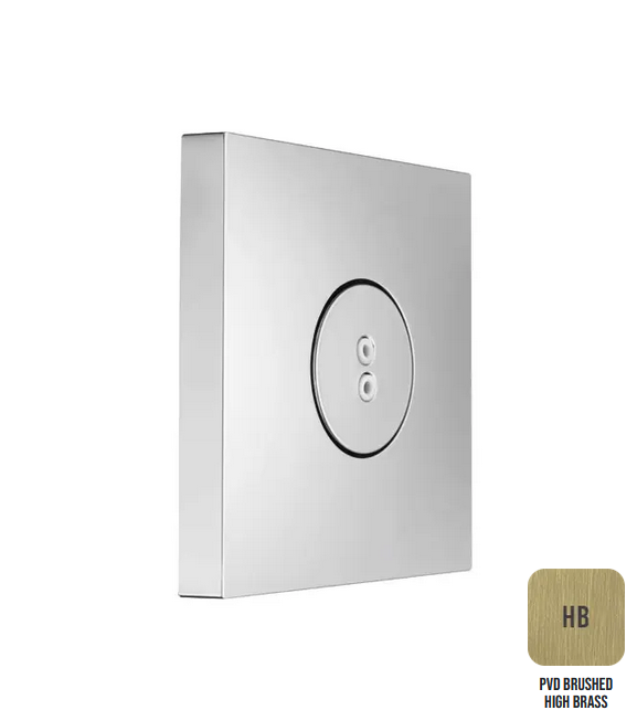 Боковая форсунка квадратная из пластика ABS ALMAR BODYJET E044177.HB 80 мм х 80 мм, цвет High Brass