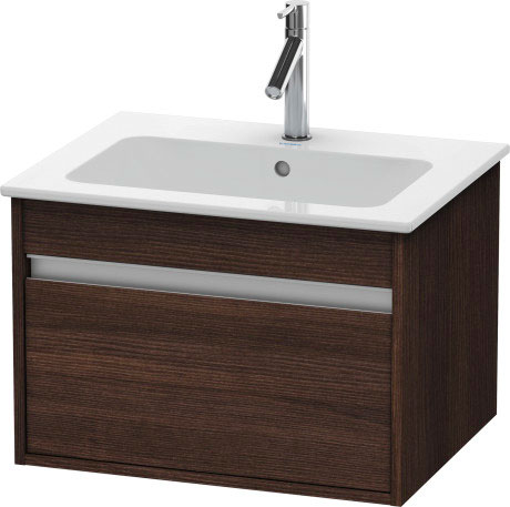 Тумба подвесная под раковину Duravit Ketho KT641805353 с выдвижным ящиком, каштан тёмный