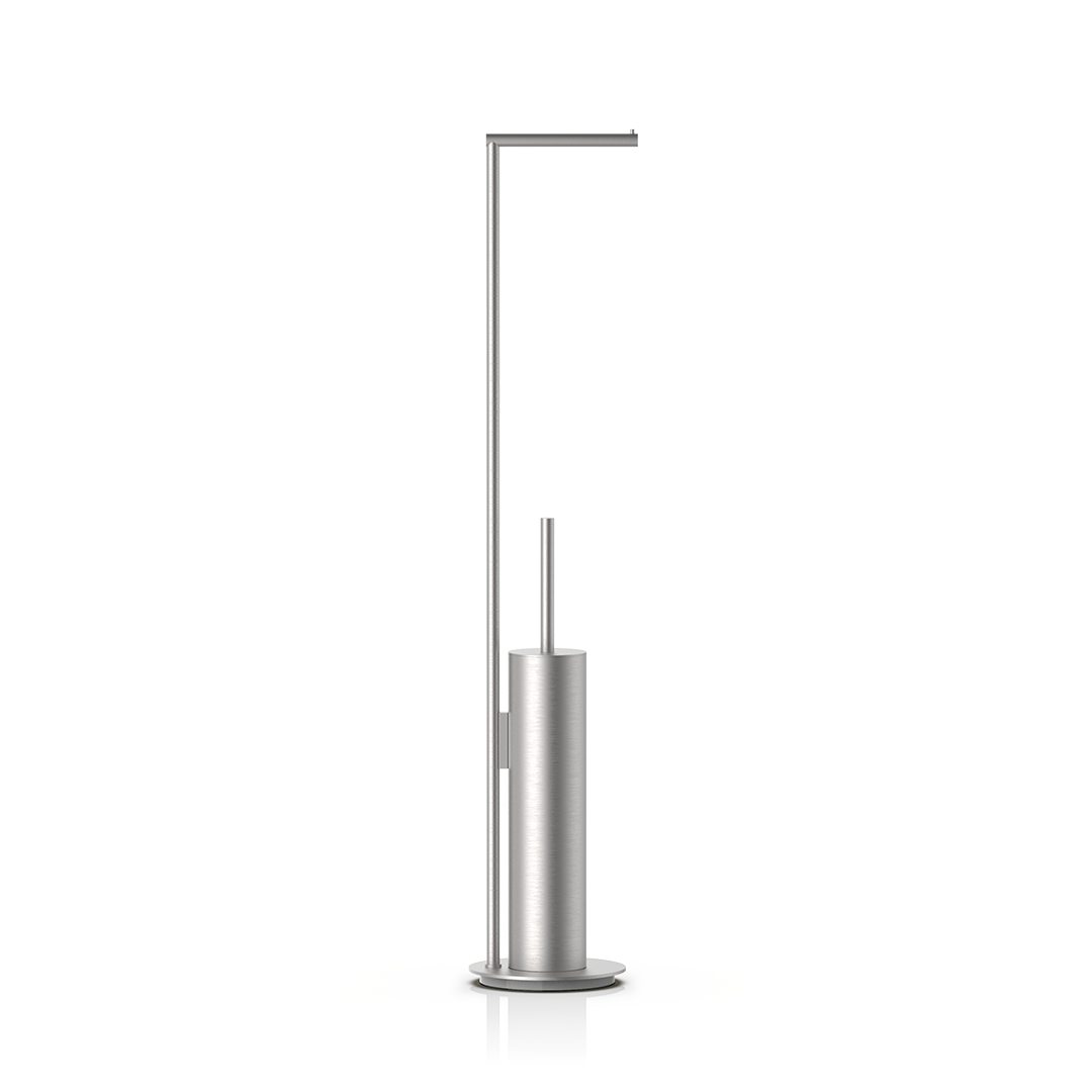 Напольная стойка с ершиком и держателем туалетной бумаги DECOR WALTHER  MK SBK  0522376  Ø 14,5 х 75,5 см, цвет сталь матовая