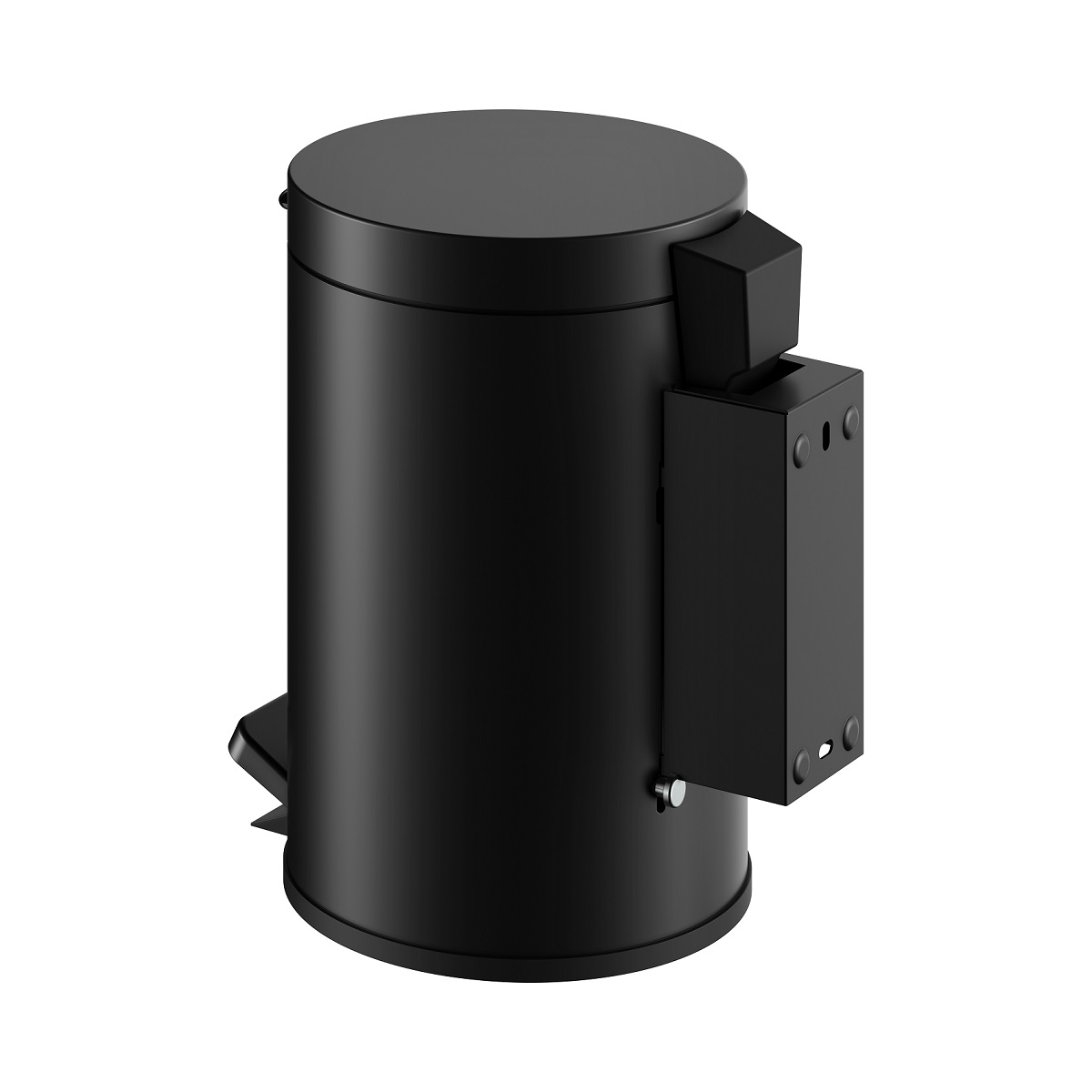Ведро для мусора настенное с крышкой 3л KEUCO PLAN 14977 370000 Чёрный матовый