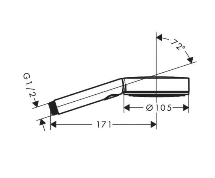 Ручной душ HANSGROHE Pulsify Select Planet Edition 26077210 150 3jet Relaxation EcoSmart+, цвет Песок