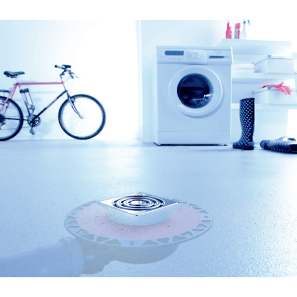 Сифон TeCedrainpoint S 3601500 с универсальным фланцем Seal System, DN 50, красный/чёрный