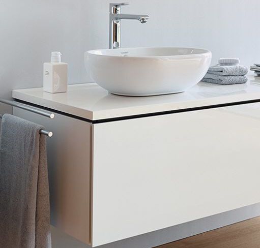 Тумба подвесная для компактной консоли Duravit L-Cube LC58008585 белый глянцевый