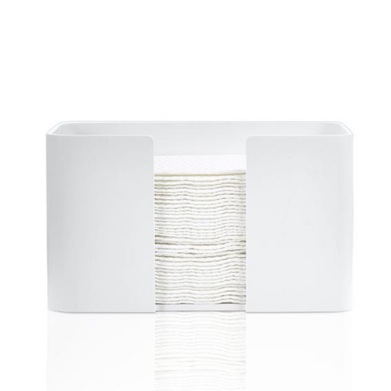 Контейнер для бумажных и гостевых полотенец, настольный DECOR WALTHER  STONE SPTB  0974160    16 X27 X13 см, из Solid Surface, черный матовый