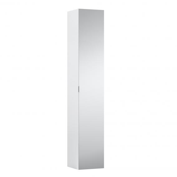 Высокий шкаф-пенал  Laufen  Space   4.1090.1.160.100.1 с зеркальной дверцей, 170х30х30 см,  белый матовый, ручка светлый алюминий