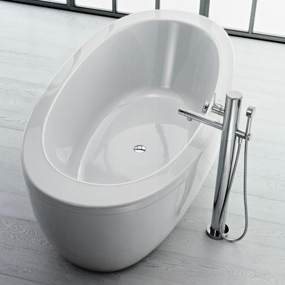 Свободностоящая акриловая  ванна  Laufen  Alessi One  2.4197.0.000.000.1, 2030 x 1020 х575 мм,  панельная обшивка, каркас с ножками, белая