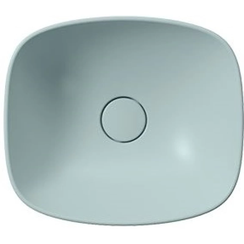 Раковина-чаша накладная GSI NUBES 978515 400 мм х 350 мм, без отверстия под смеситель, без перелива, цвет Ghiaccio Matte