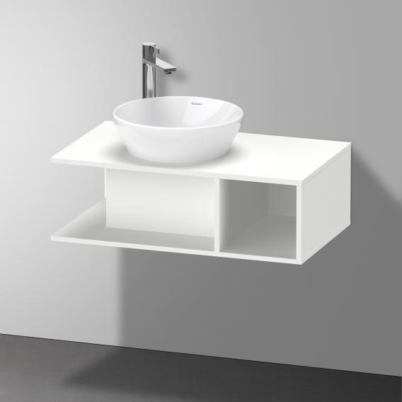 Тумба подвесная под раковину DURAVIT D-Neo DE491801818 800 мм х 480 мм, с консолью, с открытой полкой справа, белый матовый