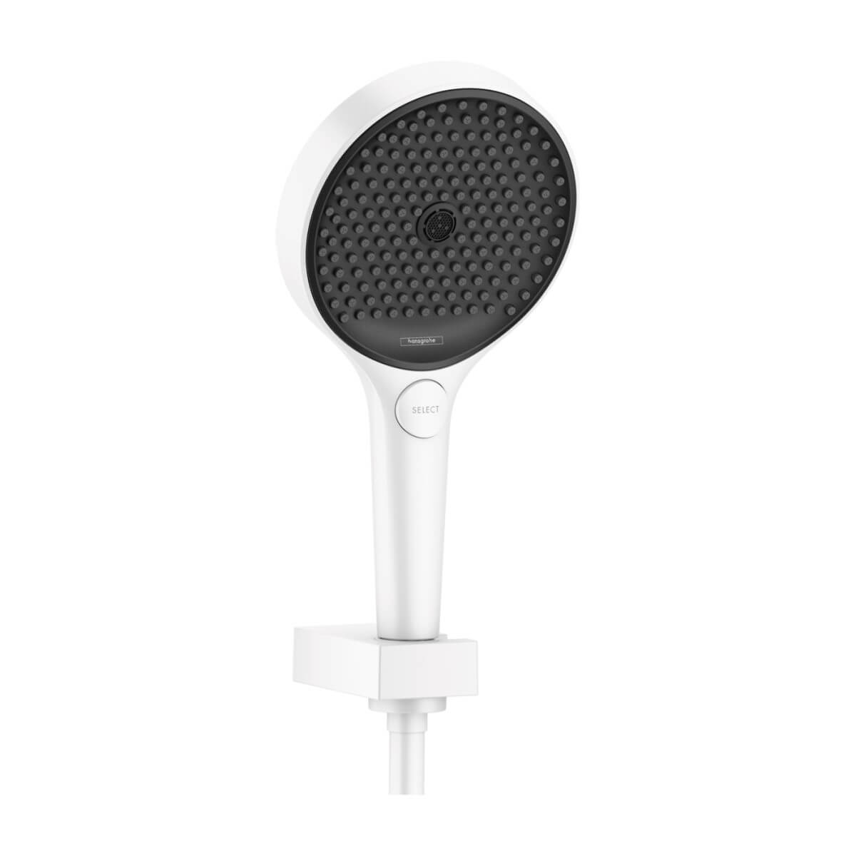 Душевой набор Hansgrohe Rainfinity Porter 130 3jet 26851700 с держателем и шлангом 160 см, Белый матовый