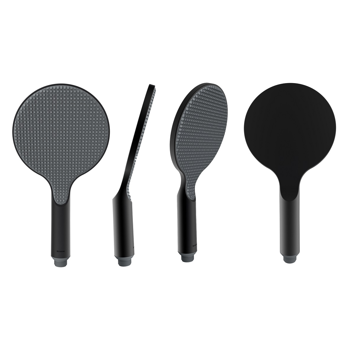 Душевой комплект BOSSINI Apice DA5059-N.073 с ручным душем, штангой, держателем и шлангом, чёрный матовый