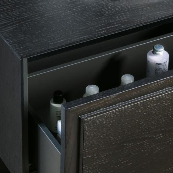 Тумба подвесная под раковину  Laufen  The  New Classic   4.0601.2.085.627.1, 78 см, 2 ящика,  вырез для раковины-чаши  8.1285.2/3,  серый матовый лак