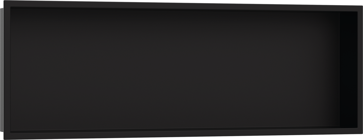 Настенный короб HANSGROHE XtraStoris Original 56067670 с интегрированной рамой 300 мм х 900 мм х 100 мм, матовый чёрный