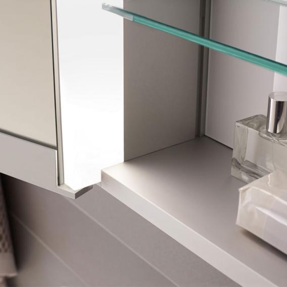 Зеркальный шкаф с подсветкой KEUCO Royal Match 12811 171301 для встраиваемого монтажа, серебристый анодированный