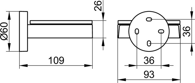 Запасная мыльница из хрустального стекла KEUCO EDITION 90 19055 009000 цвет прозрачный