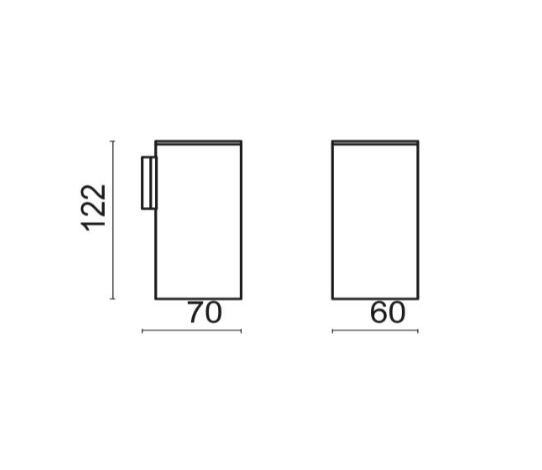 Держатель для стакана из латуни со стаканом из пластика BOSSINI Quadro Line V50211.030 цвет Хром