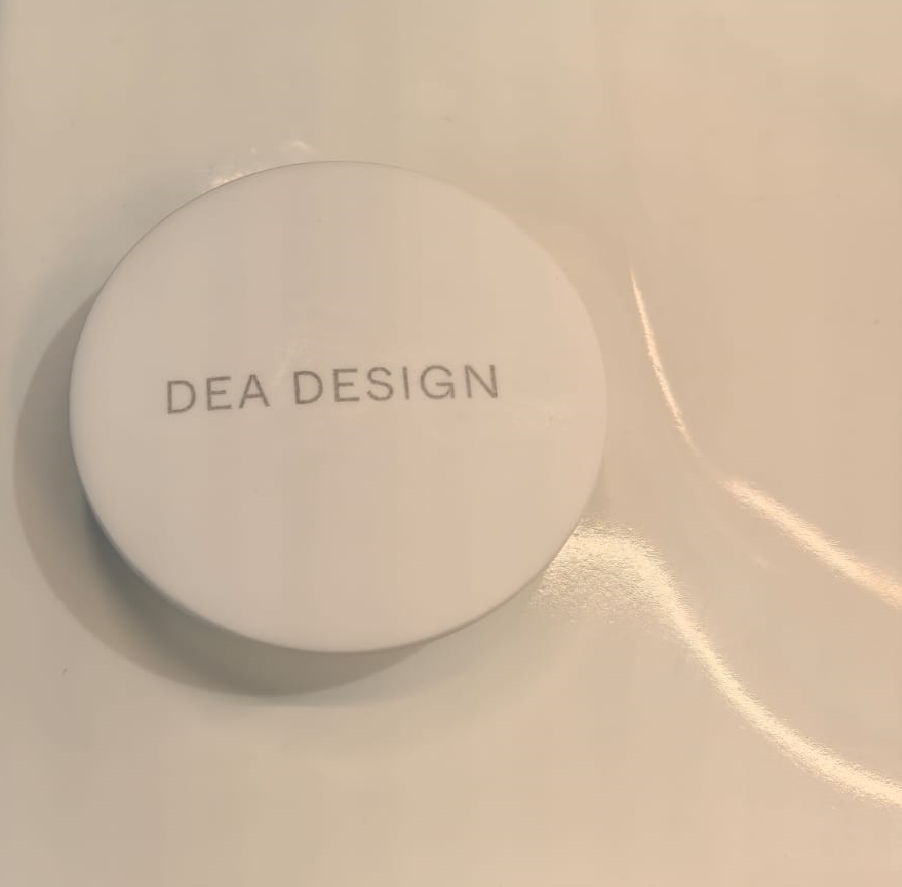 Крышка донного клапана для раковины DEA DESIGN  DD4230 18  из искусственного камня Solid Suface, цвет белый матовый White 18